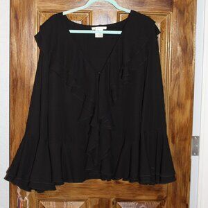 Black Ruffle Pirate Shirt